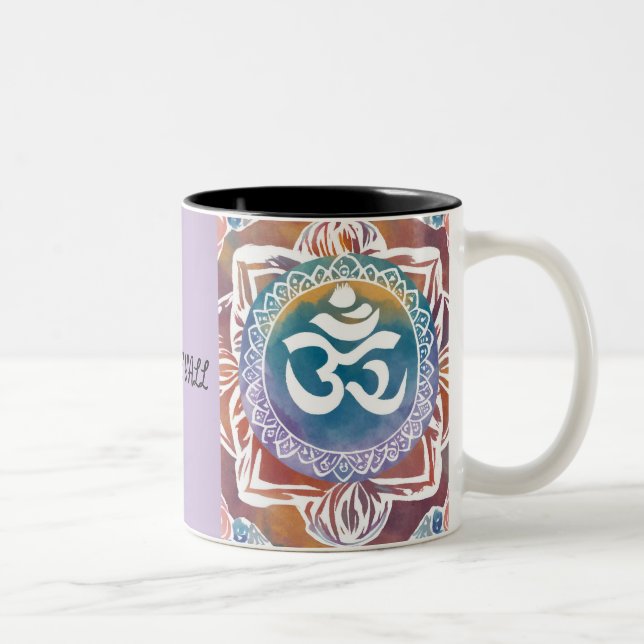 TASSE 2 COULEURS NAMASTE Y'ALL OHM RETRO VIBES (Droit)