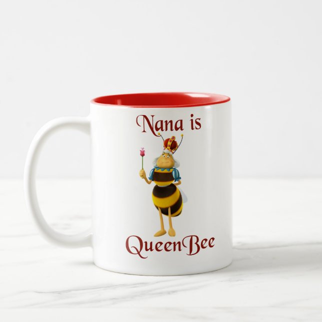 Tasse 2 Couleurs Nana Est La Reine Bee (Gauche)