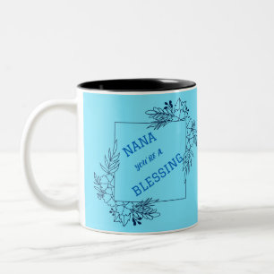 TASSE 2 COULEURS NANA, TU ES UNE FÊTE DE MÈRE BÉNÉFICIANTE