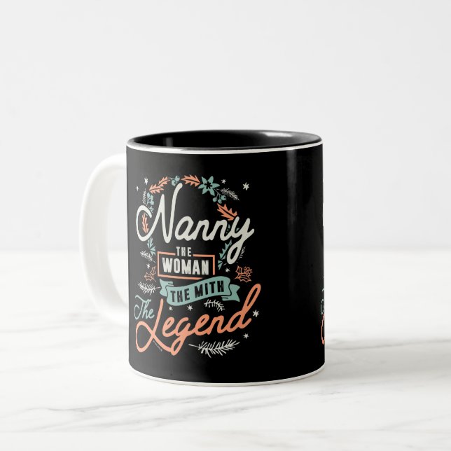 Tasse 2 Couleurs Nanny La Légende (Devant gauche)