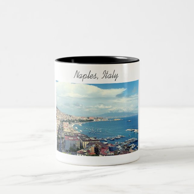 Tasse 2 Couleurs Naples Italie Photo Coastline (Centre)