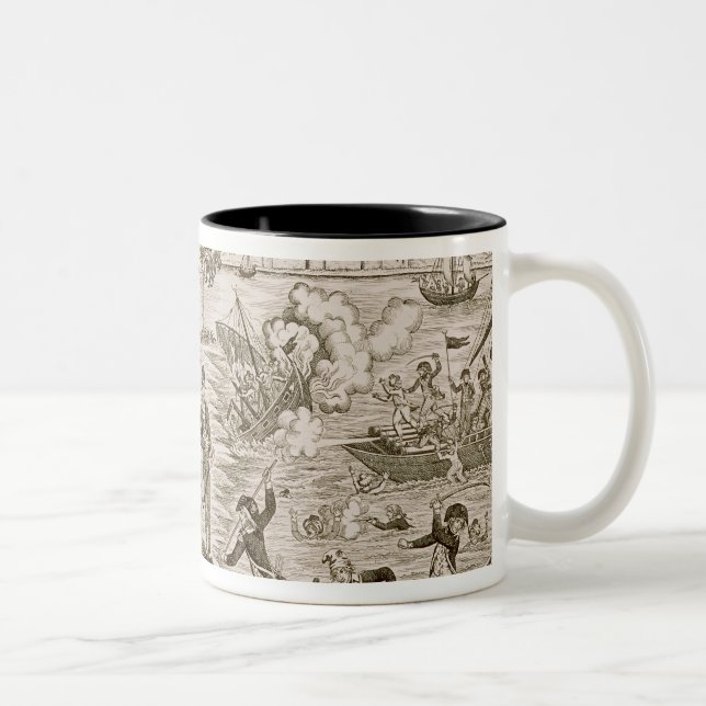 Tasse 2 Couleurs Napoléon I débarquant à l'Alexandrie, le 2 juillet (Droit)