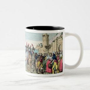 Tasse 2 Couleurs Napoléon partant pour le golf Juan, le 1er mars