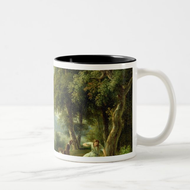 Tasse 2 Couleurs Narcisse admirant sa réflexion (Droit)