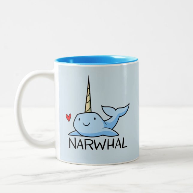 Tasse 2 Couleurs Narwhal (Gauche)