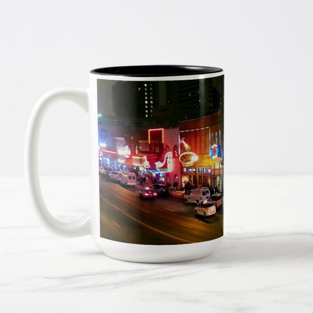 Tasse 2 Couleurs Nashville au néon (Gauche)