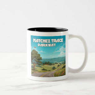 Tasse 2 Couleurs Natchez Trace Parkway Mississippi Arc-en-ciel