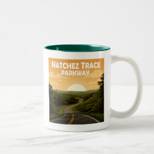 Tasse 2 Couleurs Natchez Trace Parkway Mississippi Paysage