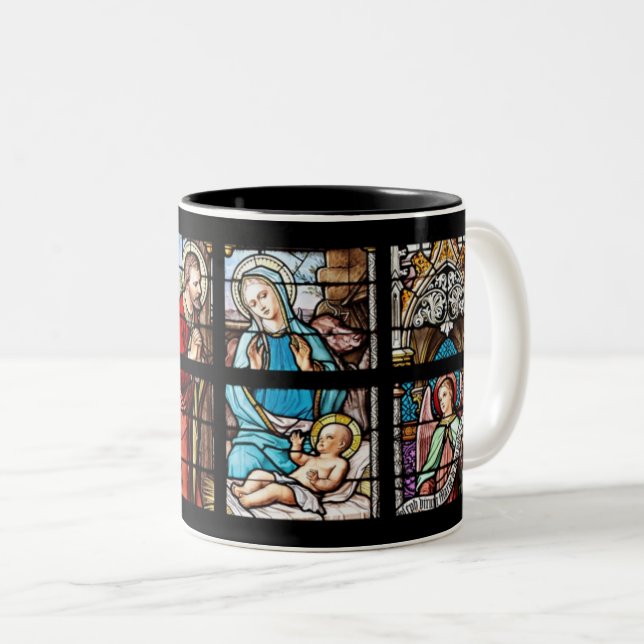 Tasse 2 Couleurs Nativité Jésus (Devant droit)