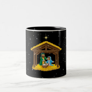 Tasse 2 Couleurs Nativité Noël