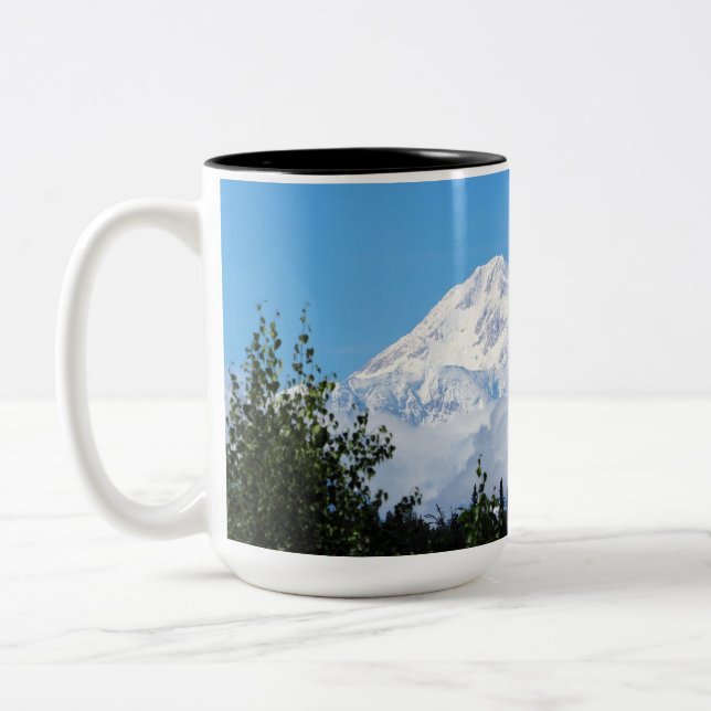 Tasse 2 Couleurs Nature Alaska Denali Paysage photo (Gauche)