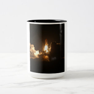 Tasse 2 Couleurs Navette spatiale Terre Orbitale Nuit Spacecraft Ca