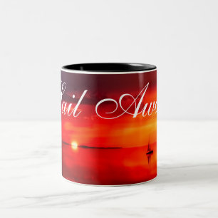 Tasse 2 Couleurs Naviguer dans le coucher du soleil