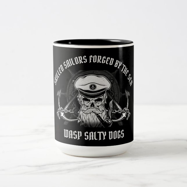 TASSE 2 COULEURS NAVIRES WASP COMPÉTENTS / CHIENS DE VENTE (Centre)