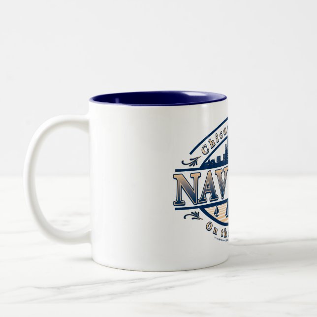 Tasse 2 Couleurs Navy Pier Chicago (Gauche)