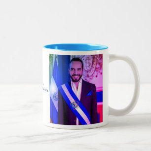 Tasse 2 Couleurs Nayib Bukele, Président du Salvador