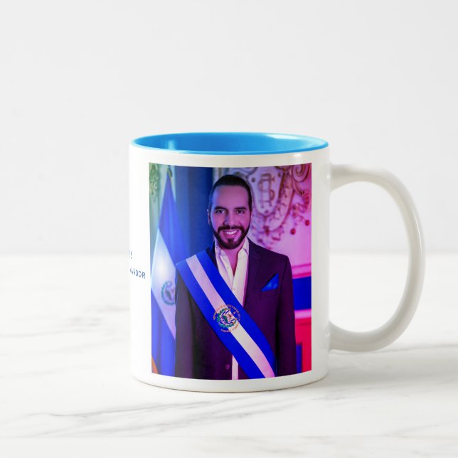 Tasse 2 Couleurs Nayib Bukele, Président du Salvador (Droit)