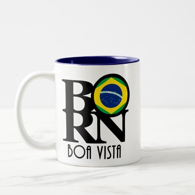 Tasse 2 Couleurs NÉ Boa Vista Brésil 11oz (Gauche)