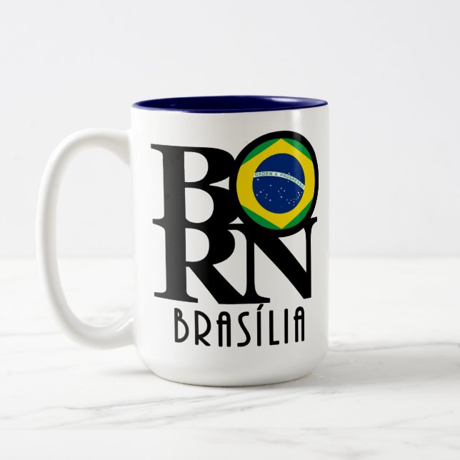 Tasse 2 Couleurs NÉ Brasilia 15oz (Gauche)
