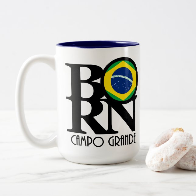 Tasse 2 Couleurs NÉ Campo Grande 15oz (Avec donut)