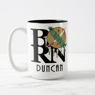 Tasse 2 Couleurs NÉ Duncan Oklahoma 15oz