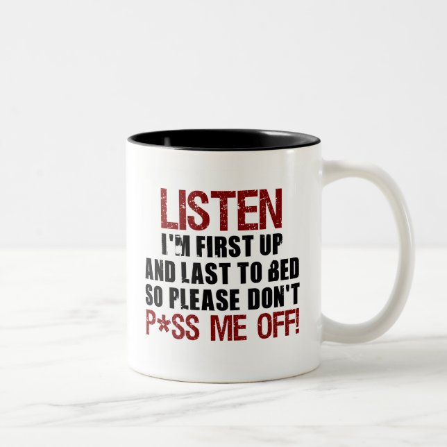 Tasse 2 Couleurs Ne font pas P*ss je ! ! (Droit)