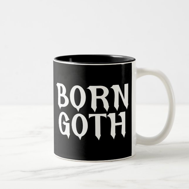 Tasse 2 Couleurs Né Goth (Droit)