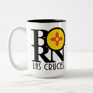 Tasse 2 Couleurs NÉ Las Cruces Nouveau-Mexique 15oz