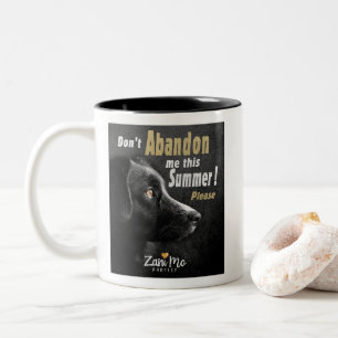 Tasse 2 Couleurs Ne m’abandonnez pas cet été - Protection des chien