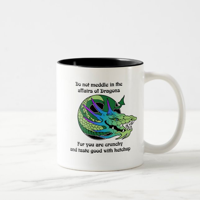 Tasse 2 Couleurs Ne mêlez pas dans les affaires des dragons (Droit)