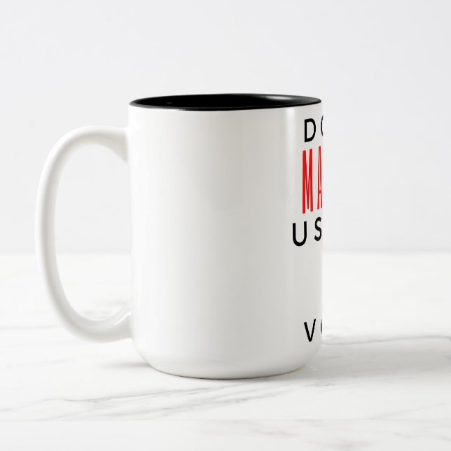 Tasse 2 Couleurs Ne m'oblige pas à utiliser ma Voix RH 2 (Gauche)