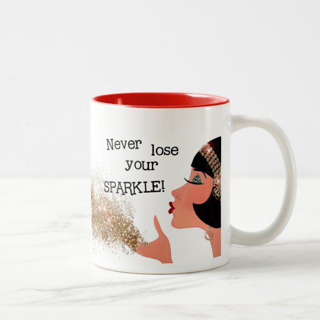 Tasse 2 Couleurs "Ne Perdez Jamais Votre ÉPARGNE !" (Droit)