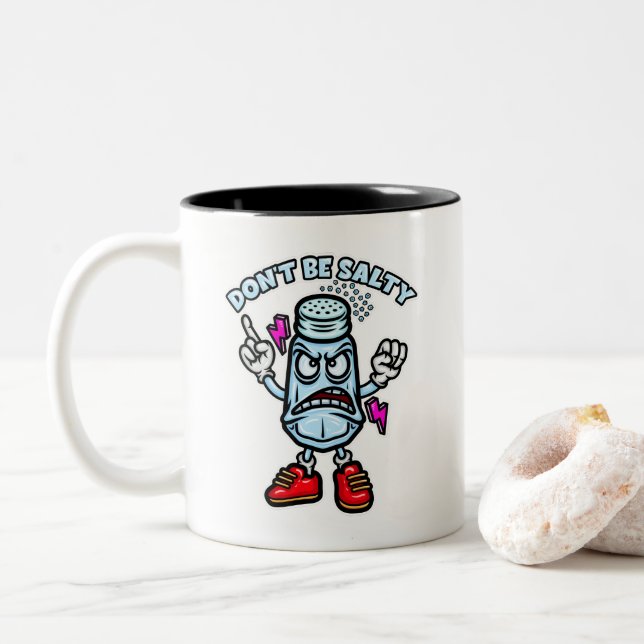 Tasse 2 Couleurs Ne sois pas salé (Avec donut)