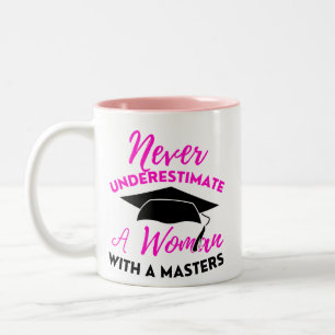 Tasse 2 Couleurs Ne Sous-Estimez Jamais Le Pouvoir D'Une Femme Avec