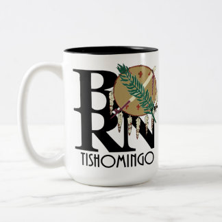 Tasse 2 Couleurs NÉ Tishomingo Oklahoma 15oz
