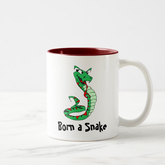 Tasse 2 Couleurs Né un serpent (Droit)