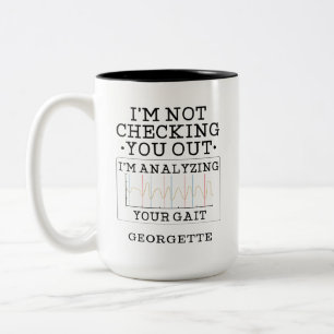 Tasse 2 Couleurs Ne vous reluquant pas Physiothérapeute Blague