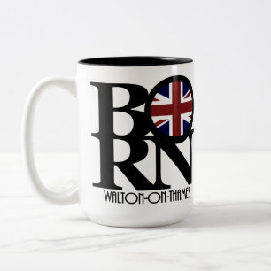 Tasse 2 Couleurs NÉ Walton-On-Thames 15oz