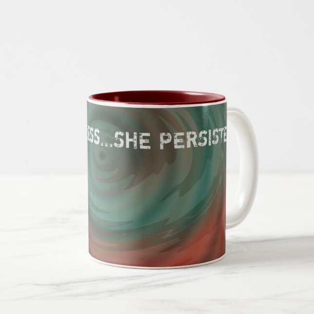 Tasse 2 Couleurs Néanmoins… elle a persisté (Devant droit)