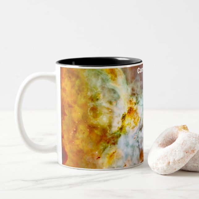 Tasse 2 Couleurs Nébuleuse de Carina (Avec donut)