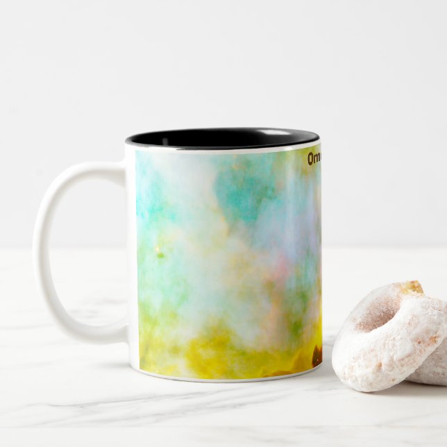 Tasse 2 Couleurs Nébuleuse Oméga (Avec donut)