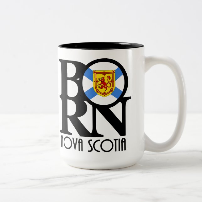 Tasse 2 Couleurs NÉE Nouvelle-Écosse 15oz (Droit)