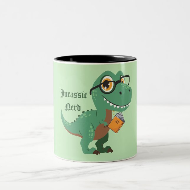 Tasse 2 Couleurs Nerd jurassique (Centre)