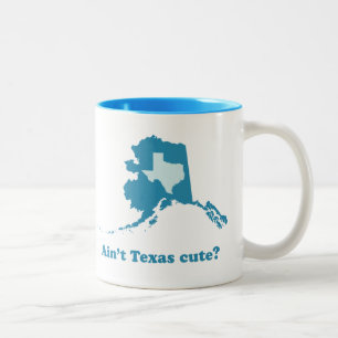 Tasse 2 Couleurs N'est pas la vantardise mignonne du Texas Alaska