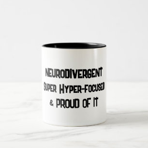 Tasse 2 Couleurs Neurodivergent et Musique hyperconcentrée