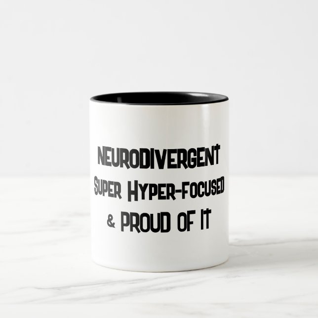 Tasse 2 Couleurs Neurodivergent et Musique hyperconcentrée (Centre)