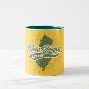 Tasse 2 Couleurs New Jersey vintage