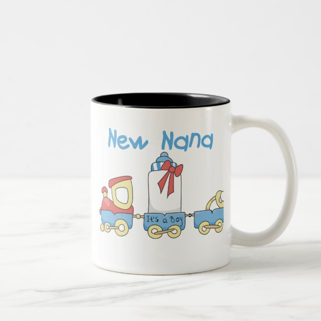 Tasse 2 Couleurs New Nana - Train Tshirts et cadeaux (Droit)
