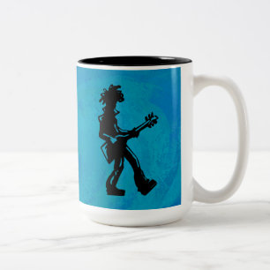 Tasse 2 Couleurs New York Boogie Nights Guitare Bleu