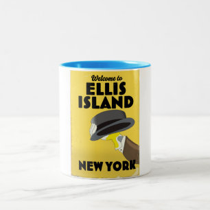 Tasse 2 Couleurs New York Ellis Island